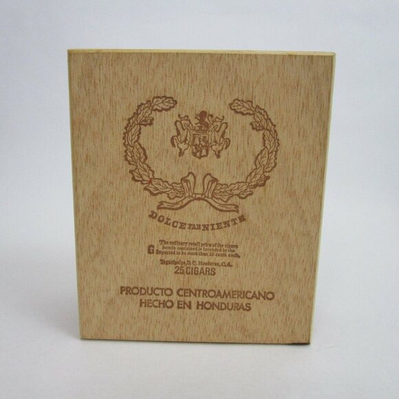Vintage Wood Baccarat Dolce Far Niente 1871 Cigar Box Imported Honduras - Empty - Picture 6 of 9